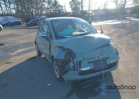 2012 Fiat 500 Lounge z USA, uszkodzony, nr VIN 3C3CFFCR0CT128100